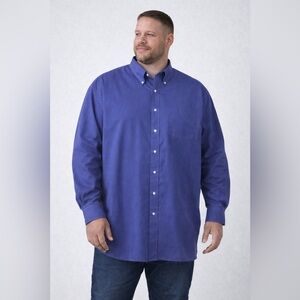 L.L. Bean Men's Casual Blue Button Down Shirt Size XL -Tall